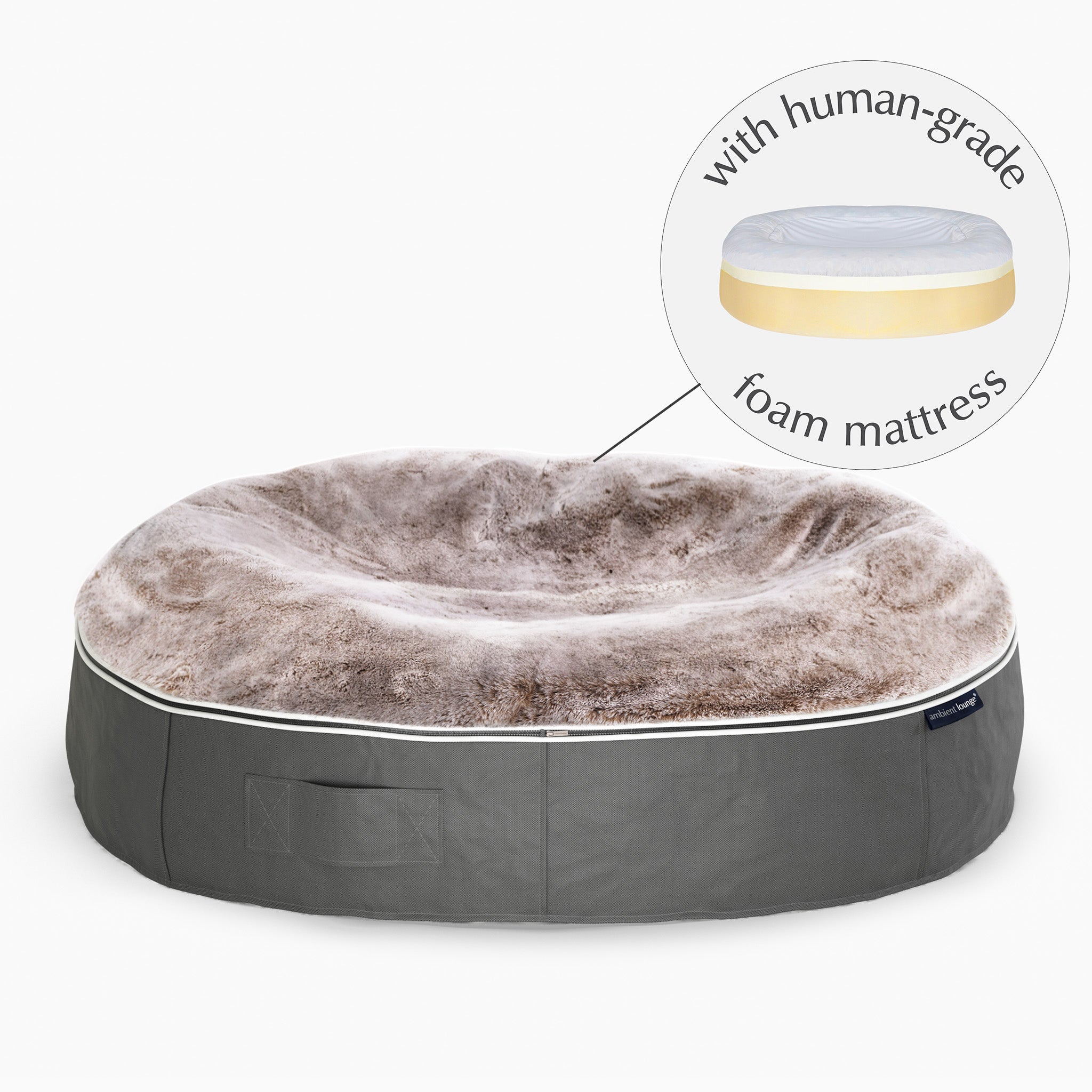 XXL Rebound Foam Mattress Dog Bed - Interior/Outdoor