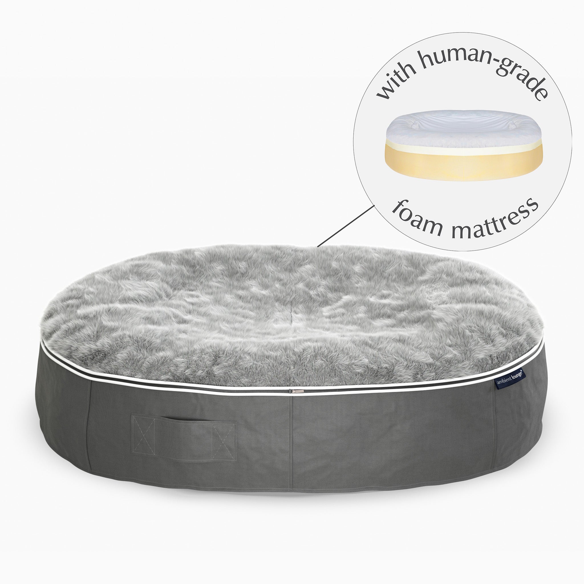 XXL Rebound Foam Mattress Dog Bed - Interior/Outdoor