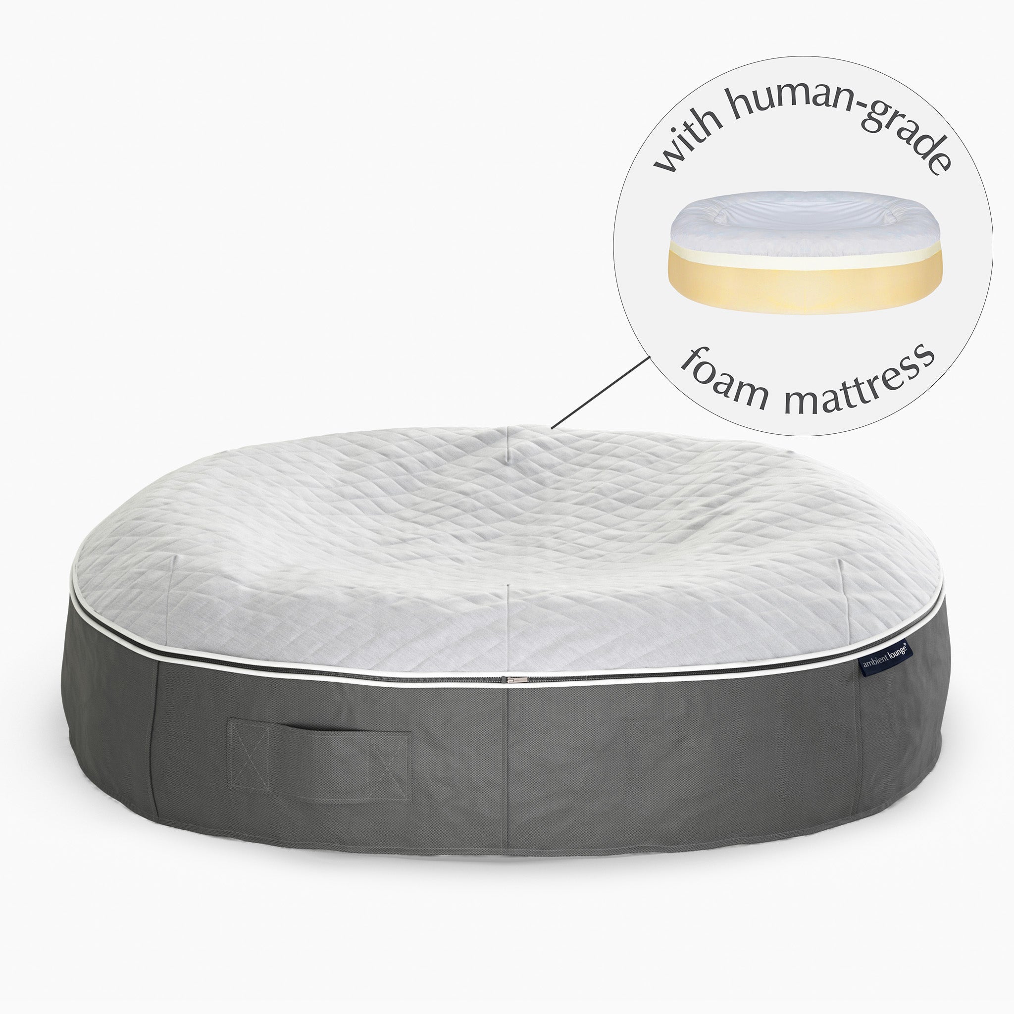 XXL Rebound Foam Mattress Dog Bed - Interior/Outdoor