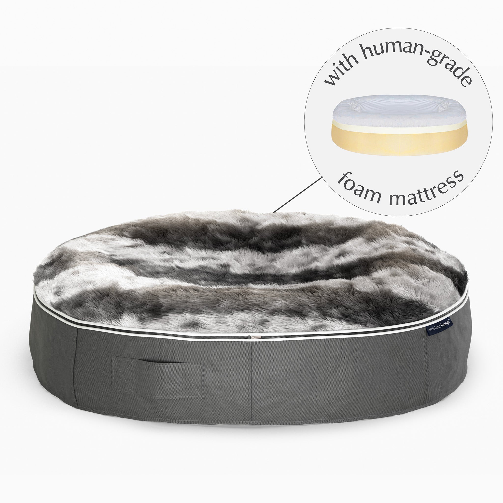 XXL Rebound Foam Mattress Dog Bed - Interior/Outdoor